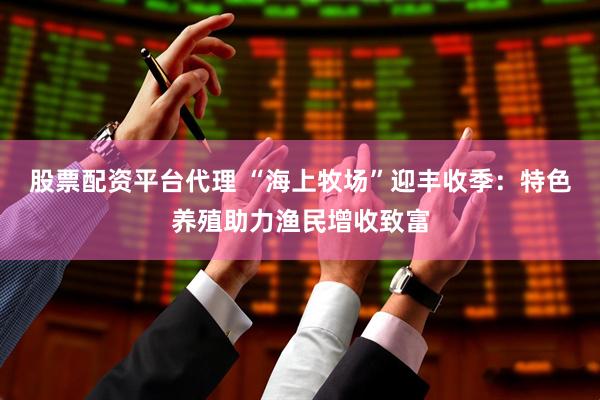股票配资平台代理 “海上牧场”迎丰收季：特色养殖助力渔民增收致富